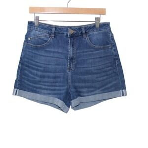VIPONES Women Denim Shorts High Waisted‎ Trendy Stretch Jean Shorts Sz 12